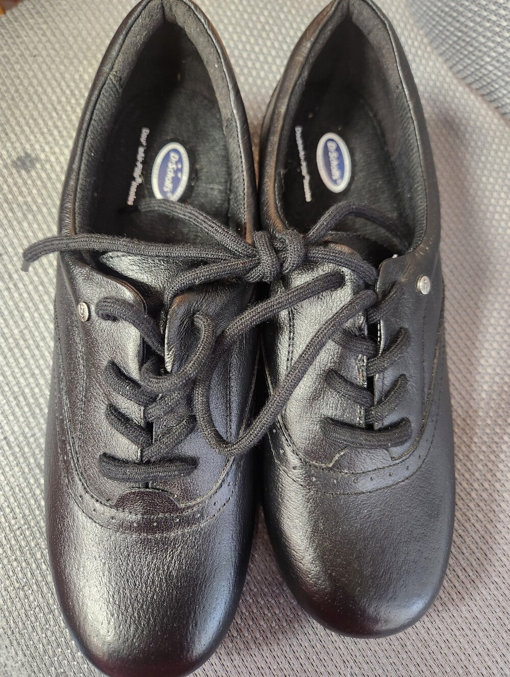 Womans Black Lace-Up  Shoes